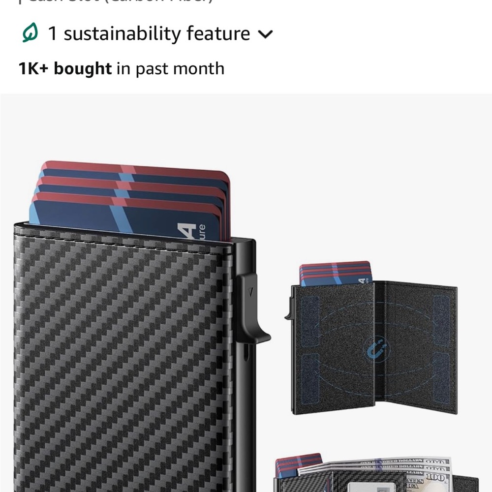 Carbon Fiber Card Holder Wallet